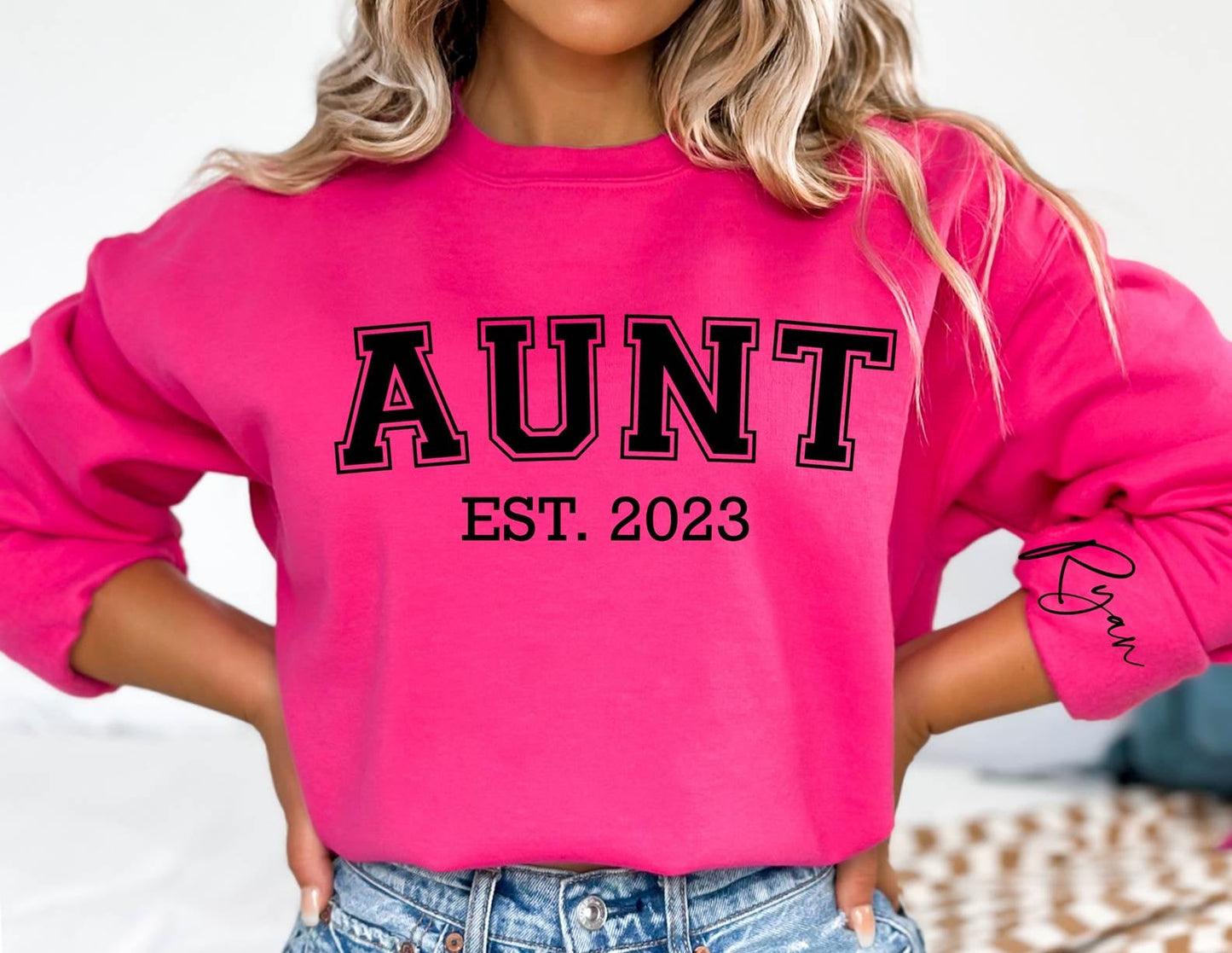 (Plus-size) Title sweatshirts-Mom/Mama/Aunt/Sister/Godmom/Self