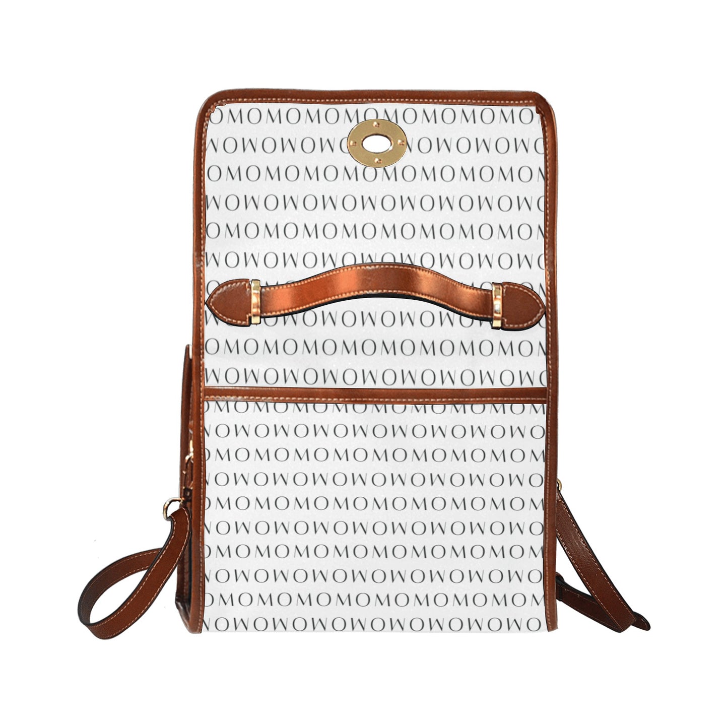 Momo All Waterproof Canvas Bag (Brown Strap)