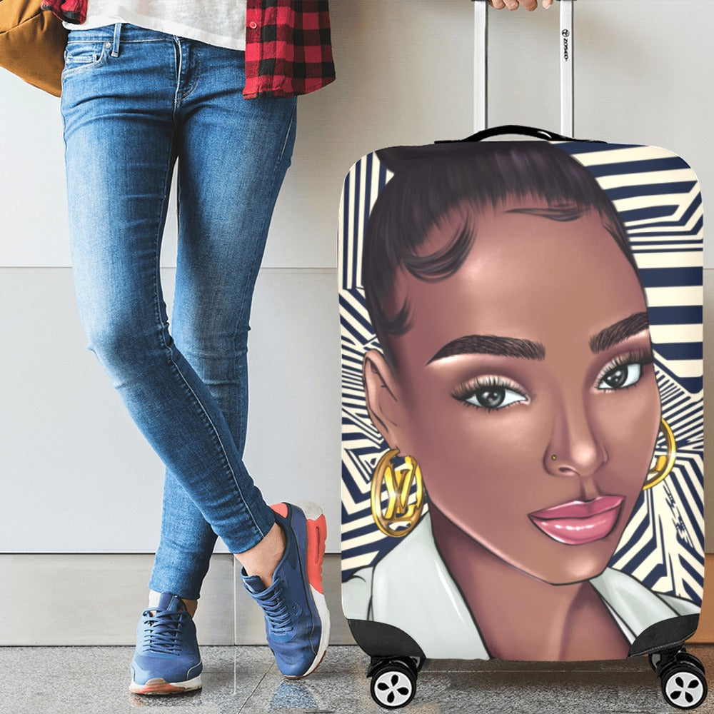 She's A-Mazing Luggage Cover (Large Size) (26"-28")