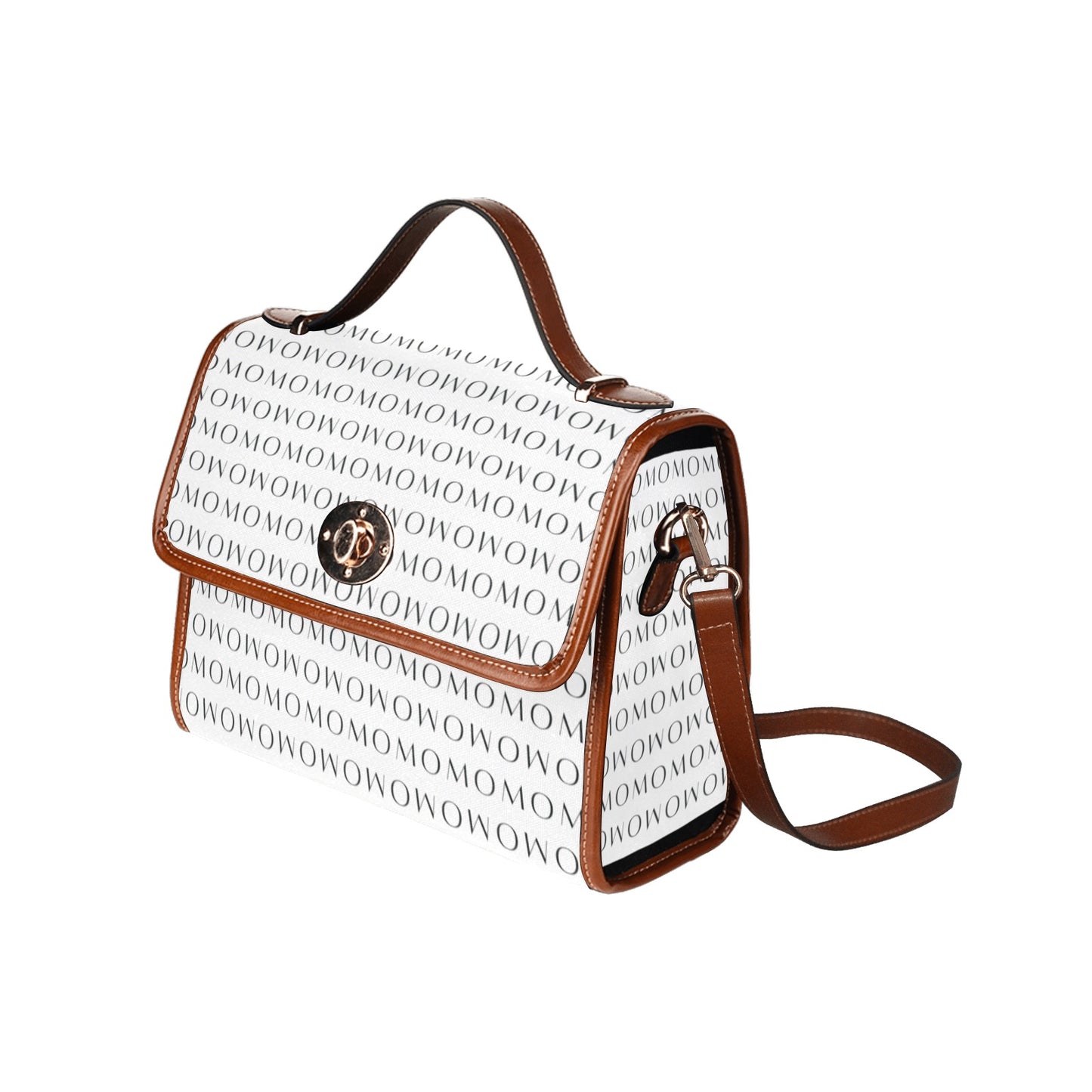 Momo All Waterproof Canvas Bag (Brown Strap)