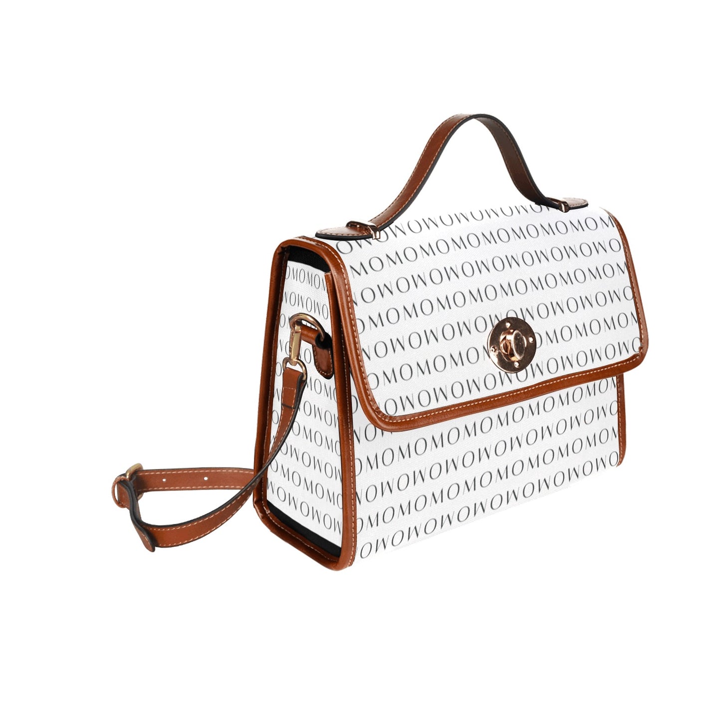 Momo All Waterproof Canvas Bag (Brown Strap)