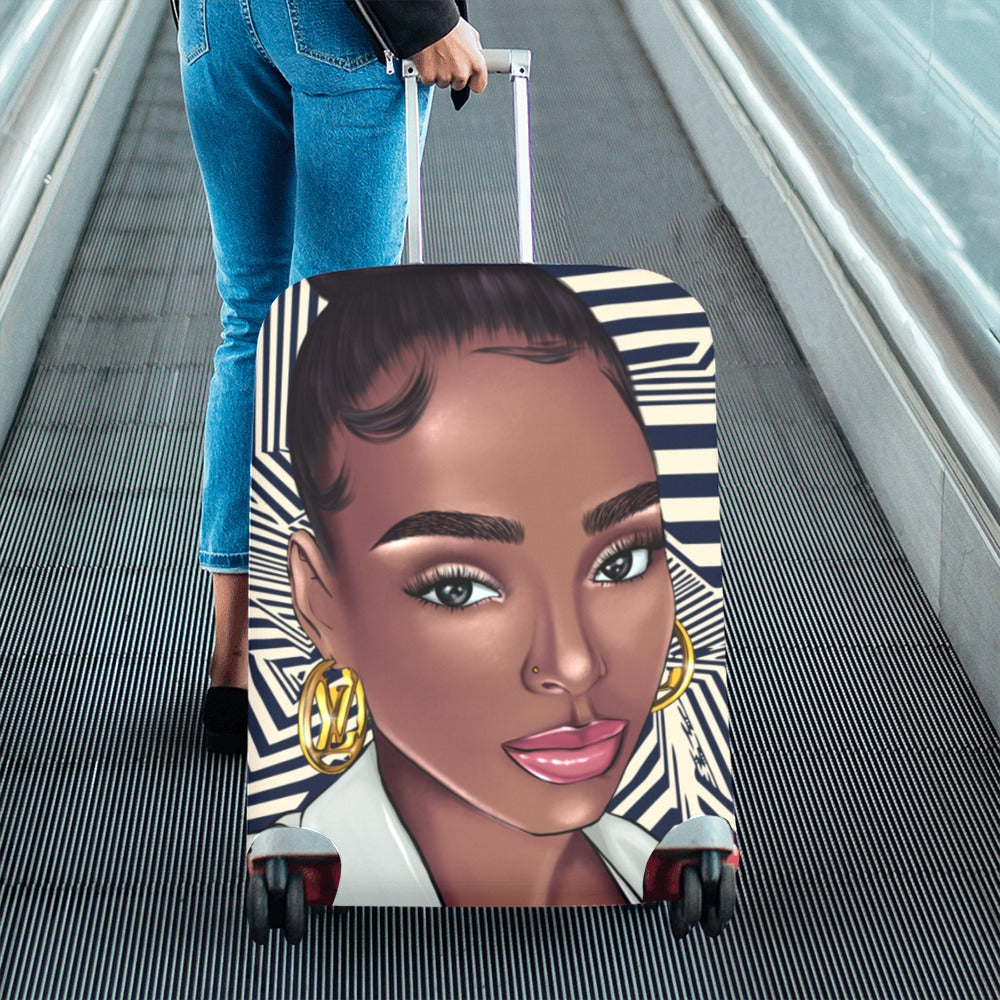 She's A-Mazing Luggage Cover (Large Size) (26"-28")